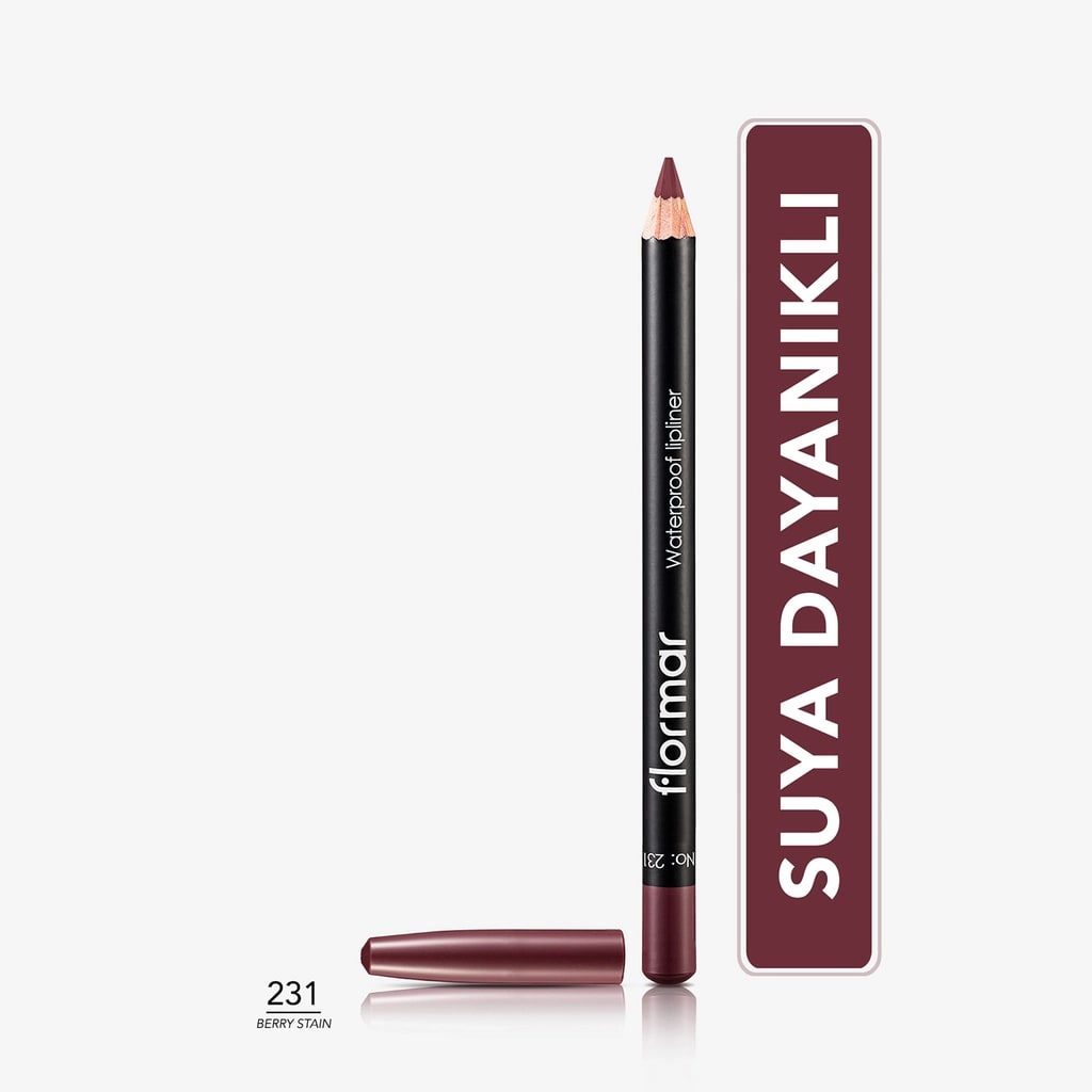 Flormar Suya Dayanıklı ve Yoğun Pigmentli Mat Dudak Kalemi 231 Berry Stain