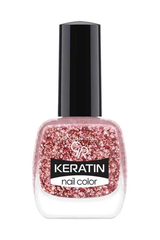 Golden Rose Keratin Nail Color Glitter - 408 Glitter - Işıltılı Oje - Keratin Nail Color Glitter