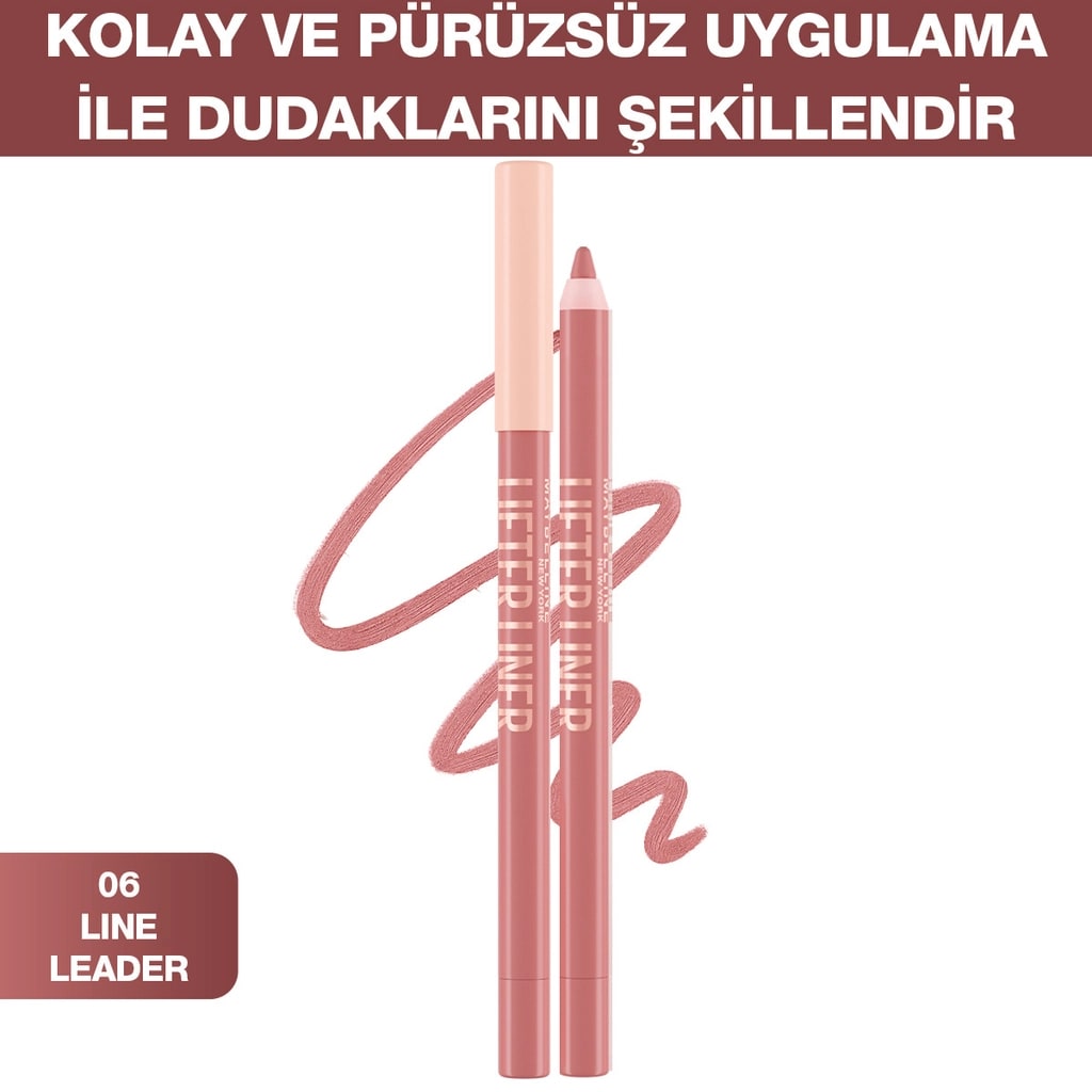 Maybelline New York Lifter Liner Dudak Kalemi 06 Line Leader