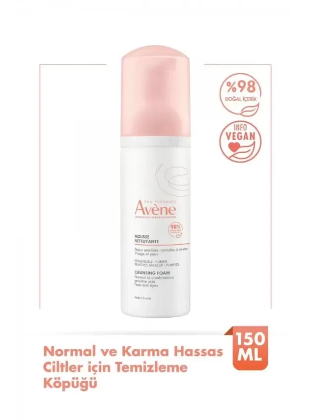 Avène OUTLET - Avene Mousse Nettoyant Cleansing Foam Temizleme Köpüğü Cilt Temizleyiciler Avene