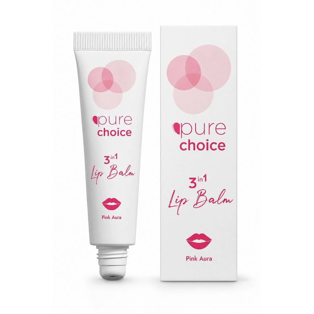 Pure Choice Pink Aura Glossy Lip Balm