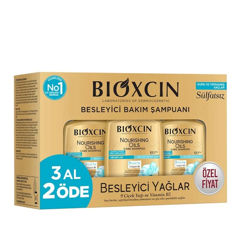 Bioxcin Besleyici Yağlar Şampuan - 3 Al 2 Öde