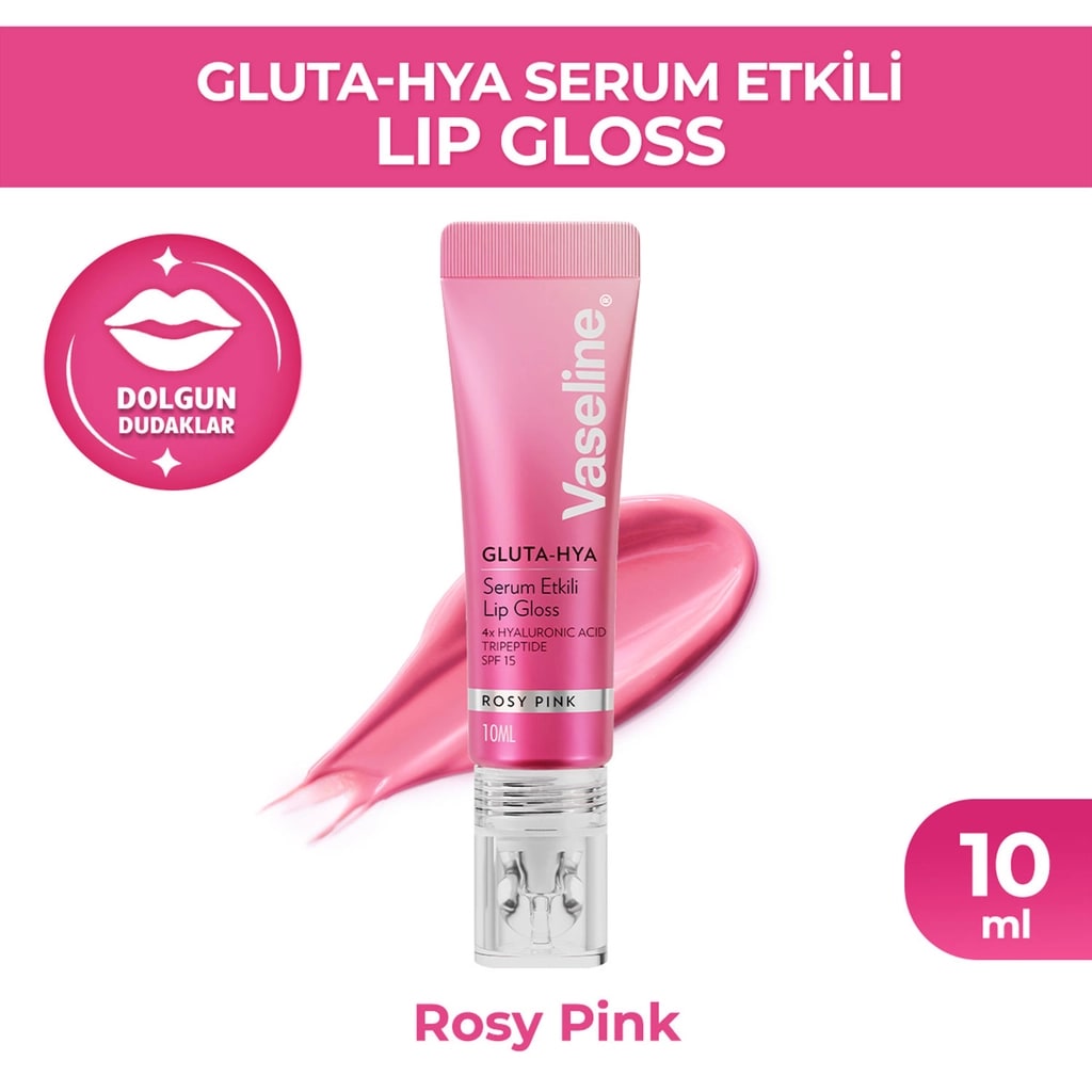 Vaseline Gluta Hya Serum Etkili Lip Gloss Rosy Pink