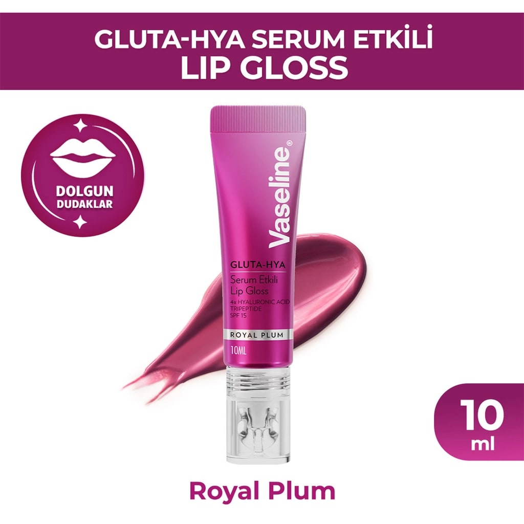 Vaseline Gluta Hya Serum Etkili Lip Gloss Royal Plum