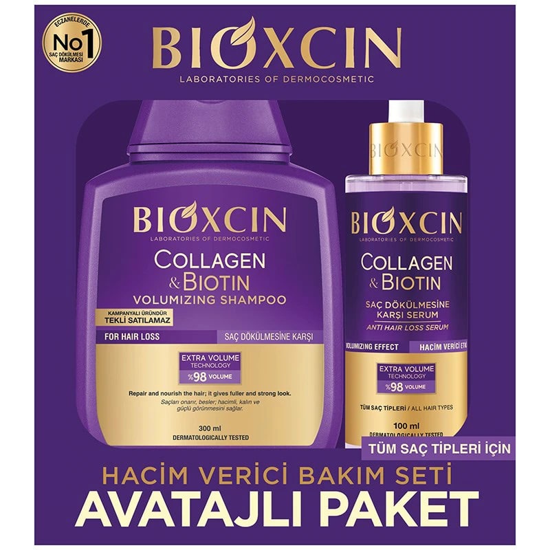 Bioxcin Collagen + Biotin Avantaj Paketi - Şampuan + Serum