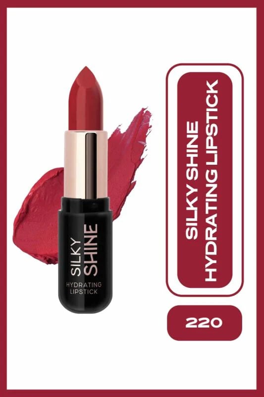 Golden Rose Silky Shine Hydrating Lipstick - 220 Kırmızı - Nemlendirici Ruj - Silky Shine Hydrating Lipstick