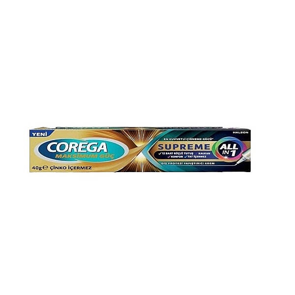 Corega Supreme All in One Diş Protezi Yapıştırıcı Krem