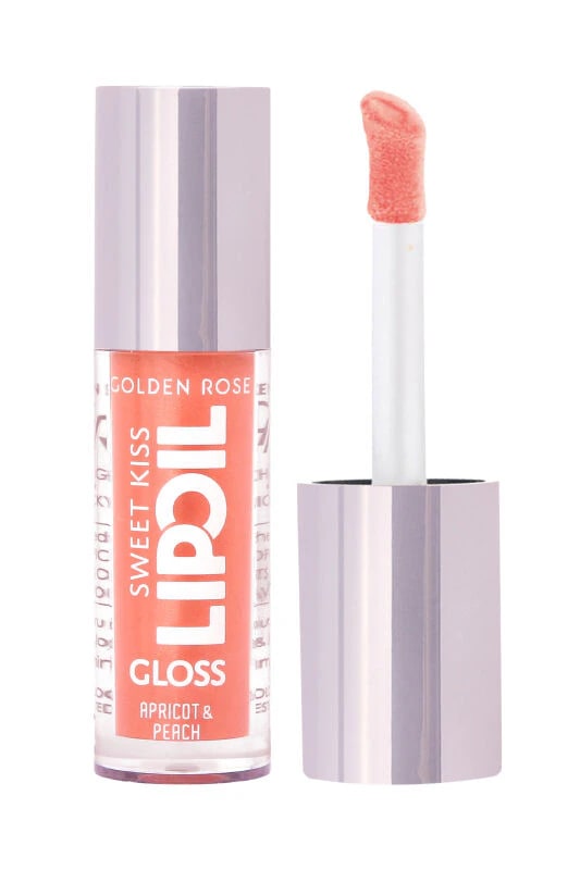 Golden Rose Sweet Kiss Lip Oil Gloss - 02 Apricot & Peach - Şeftali Dudak Parlatıcı Yağ - Sweet Kiss Lip Oil Gloss