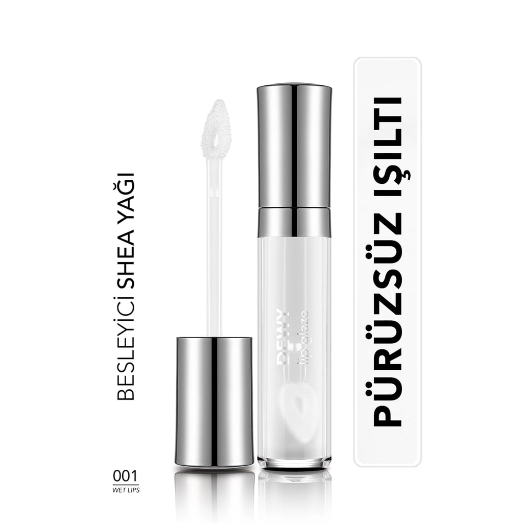Flormar Dewy Lip Glaze Dudak Parlatıcısı 001 Wet Lips