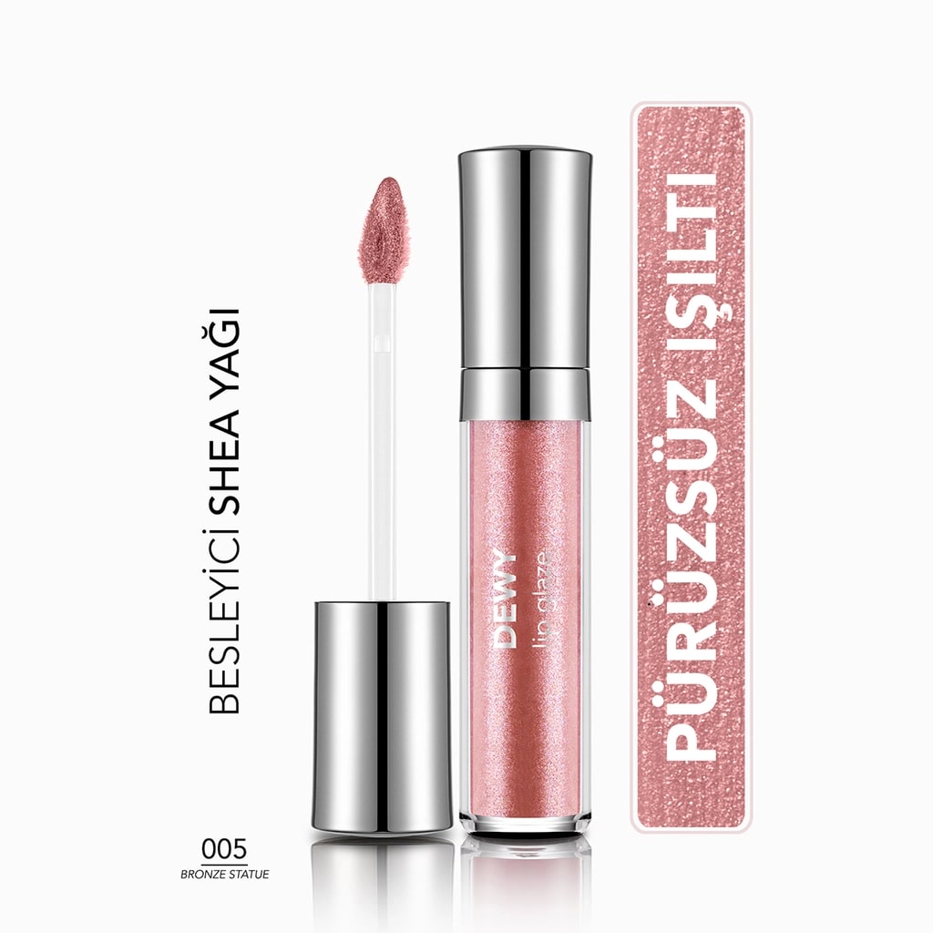 Flormar Dewy Lip Glaze Dudak Parlatıcısı 005 Bronze Statue