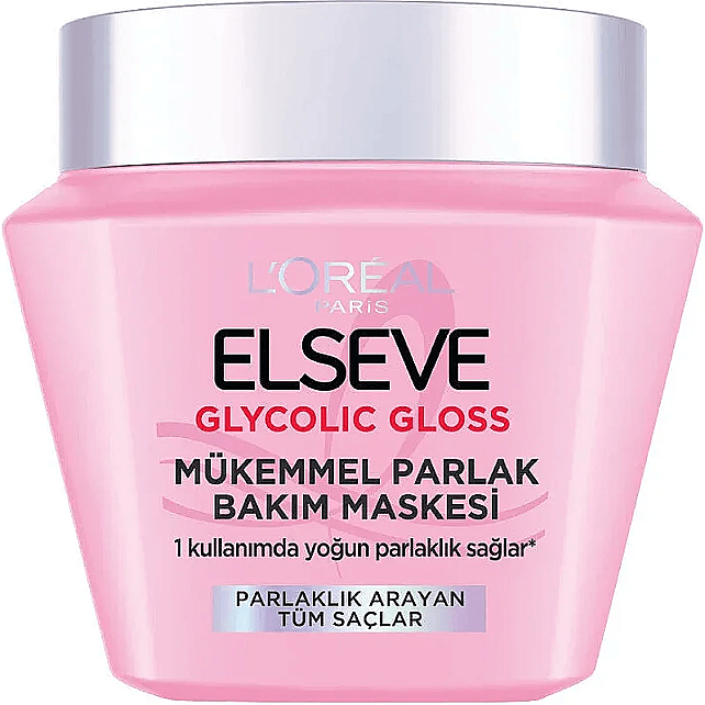 L'Oréal Paris Elseve Loreal Paris Elseve Glycolic Gloss Mükemmel Parlaklık Veren Saç Bakım Maskesi