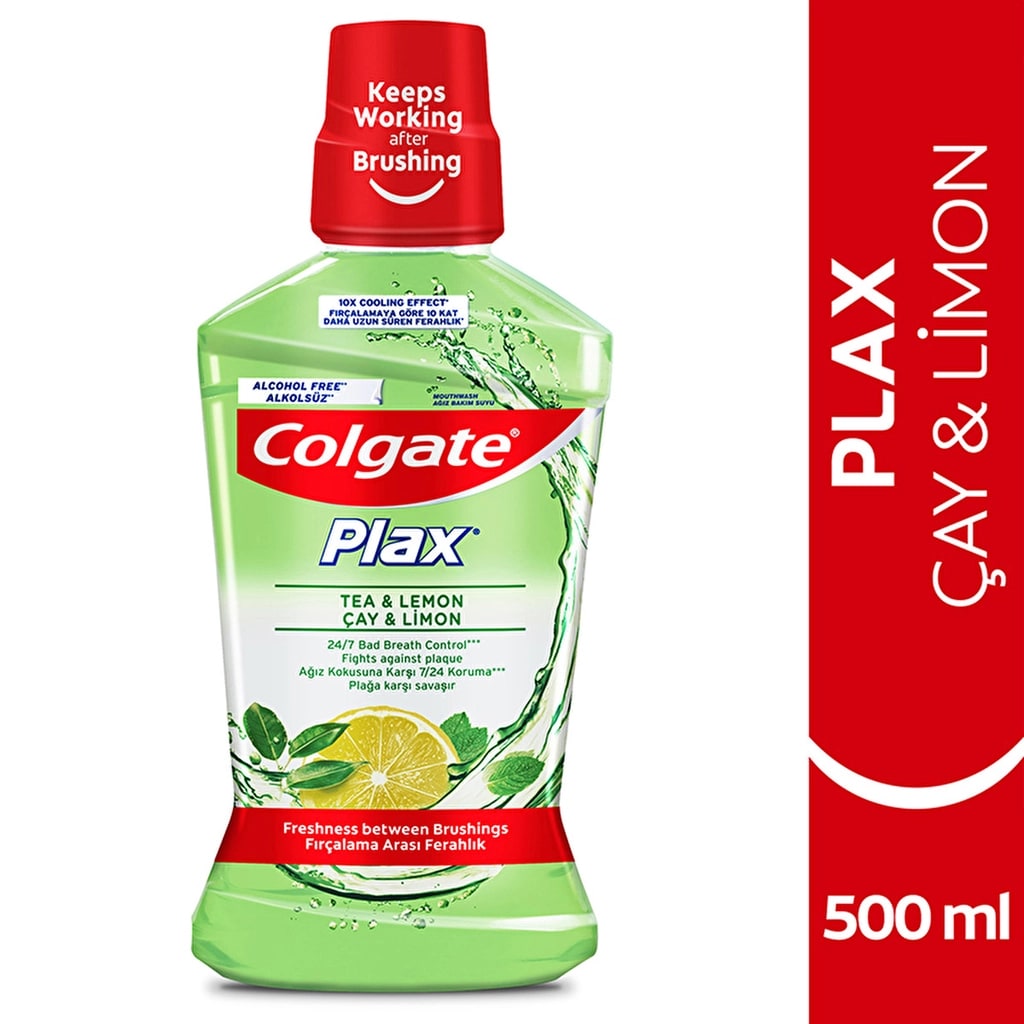 Colgate Plax Çay ve Limon Alkolsüz Ağız Bakım Suyu