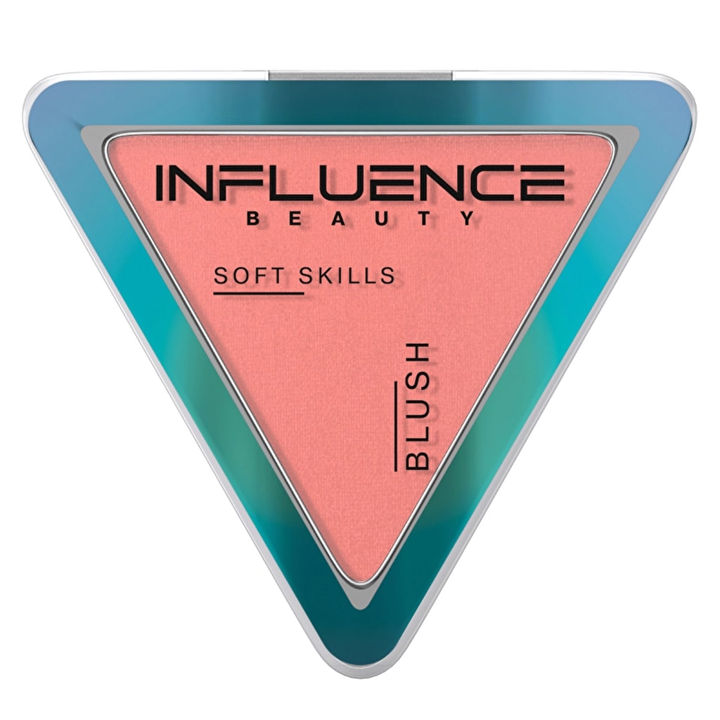 Influence Beauty Compact Blush Soft Skills Allık 03 Coral Crush - Buildable Compact Blush with Natural Finish