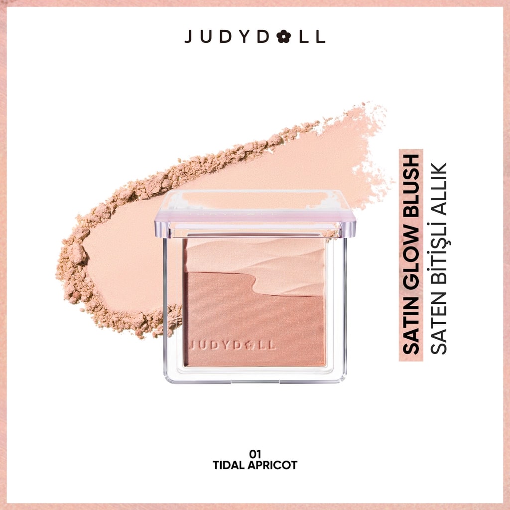 Judydoll Satin Blush Saten Bitişli Allık 01 Tidal Apricot
