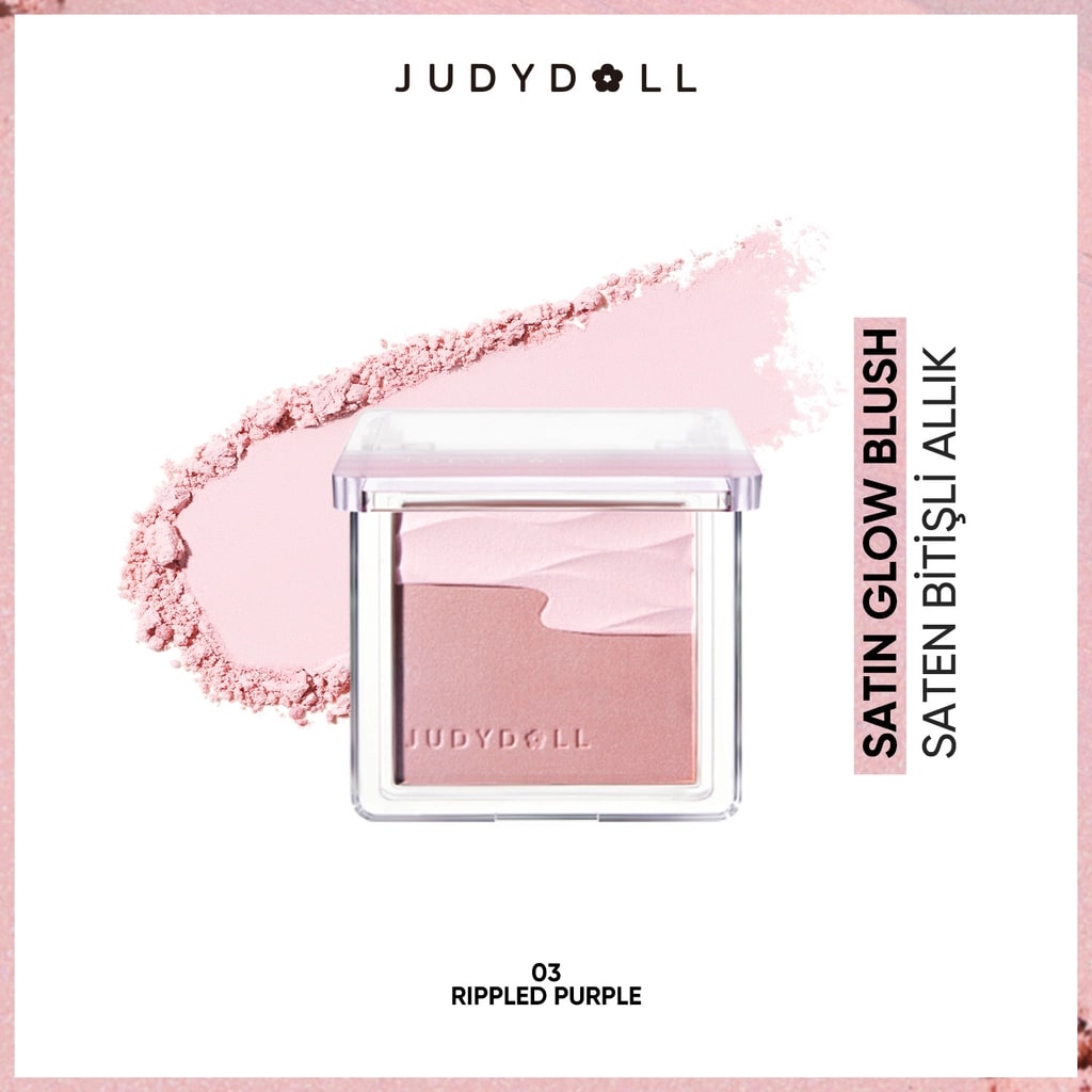 Judydoll Satin Blush Saten Bitişli Allık 03 Rippled Purple