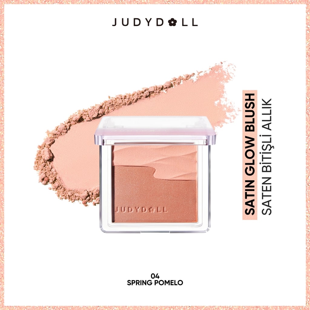 Judydoll Satin Blush Saten Bitişli Allık 04 Spring Pomelo