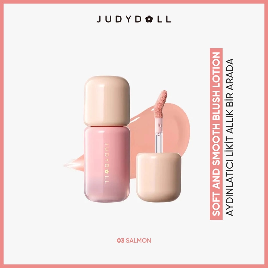 Judydoll Soft And Smooth Blush Lotion Aydınlatıcı Allık Bir Arada 03 Salmon