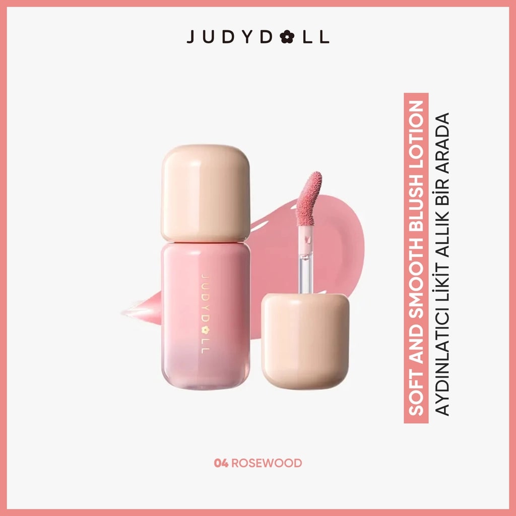 Judydoll Soft And Smooth Blush Lotion Aydınlatıcı Allık Bir Arada 04 Rosewood