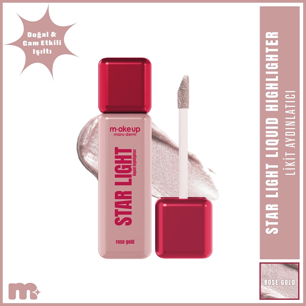 Maruderm Make Up Star Light Likit Aydınlatıcı Rose Gold