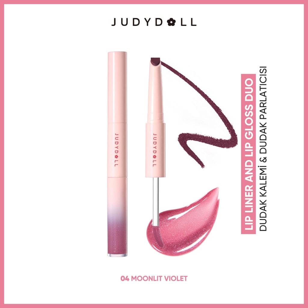Judydoll Dudak Kalemi & Dudak Parlatıcısı Bir Arada 04 Moonlit Violet