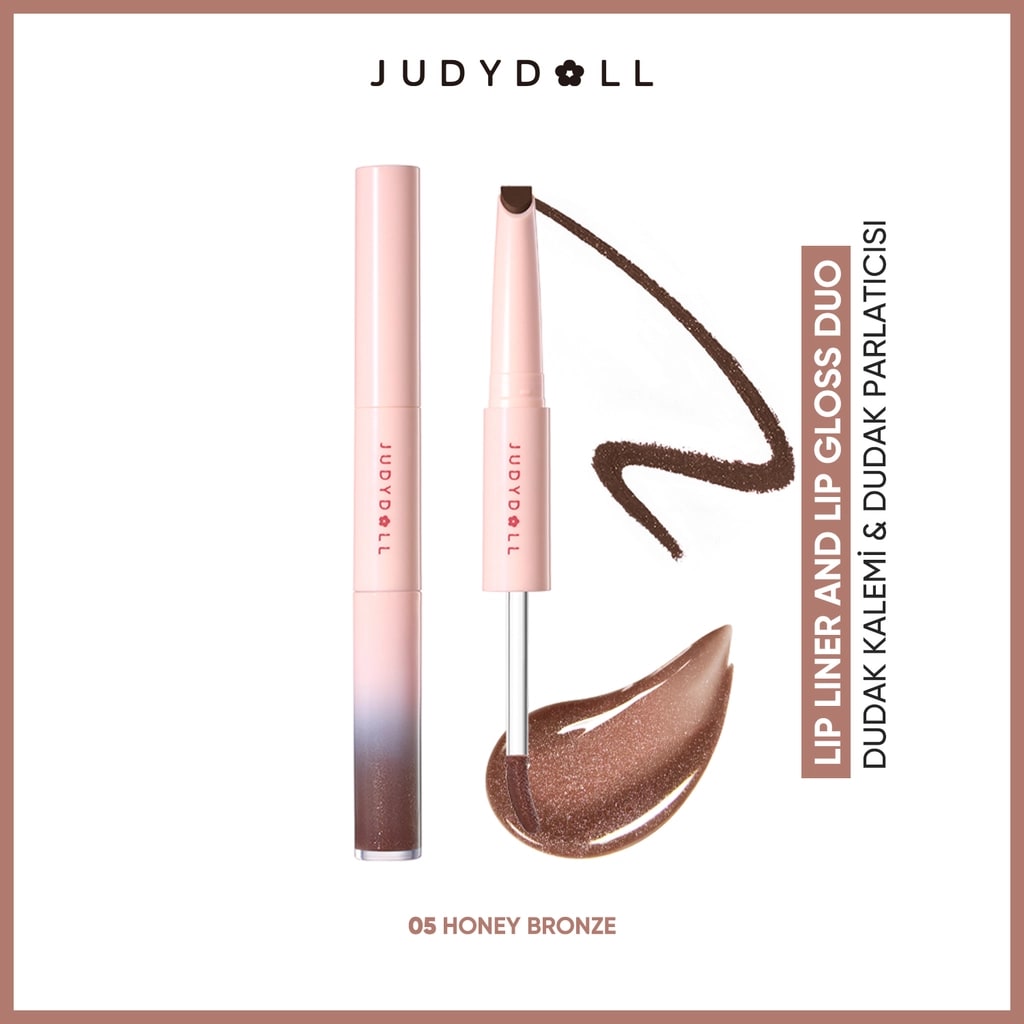 Judydoll Dudak Kalemi & Dudak Parlatıcısı Bir Arada 05 Honey Bronze