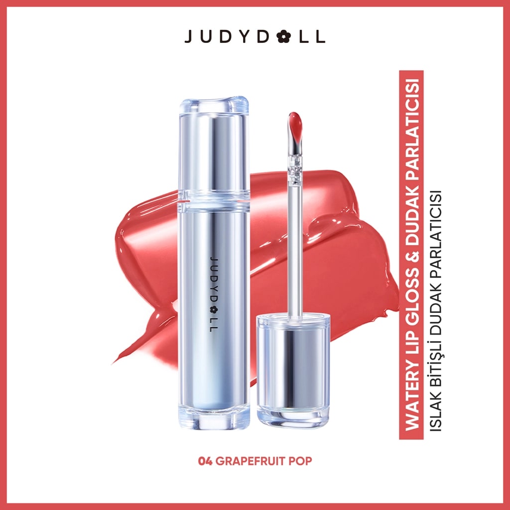 Judydoll Watery Lip Gloss & Dudak Parlatıcısı 04 Grapefruit Pop
