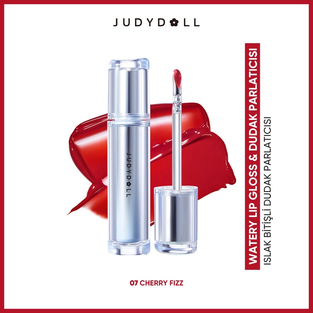 Judydoll Watery Lip Gloss & Dudak Parlatıcısı 07 Cherry Fizz