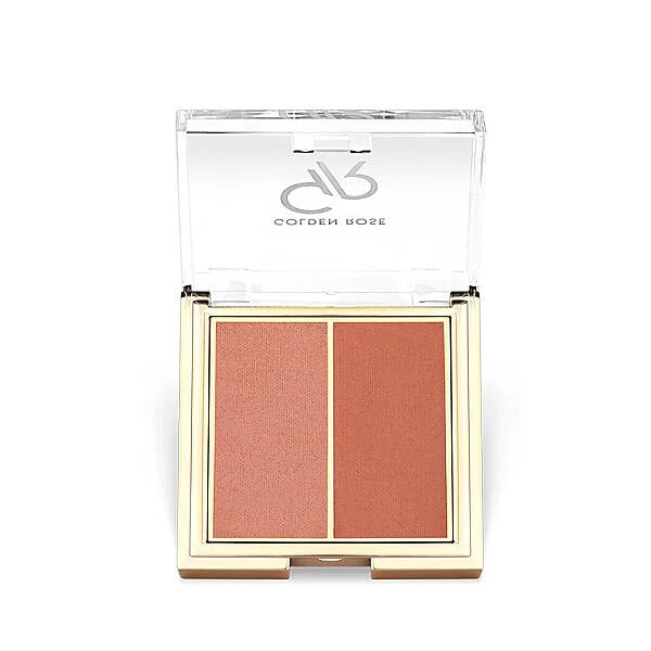 Golden Rose Iconic Blush Duo - 02 Peachy Coral - İkili Allık - Iconic Blush Duo