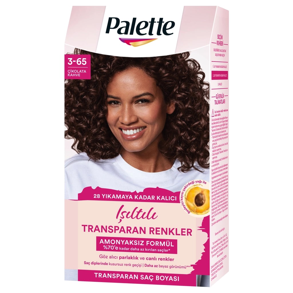 Palette Işıltılı Transparan Renkler Saç Boyası 3-65 Çikolata Kahve