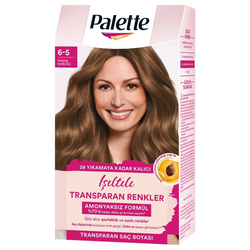 Palette Işıltılı Transparan Renkler Saç Boyası 6-5 Fındık Kabuğu