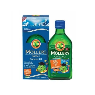 Mollers Möller's Omega-3 Cod Liver Oil Balık Yağı Tutti Fruitti