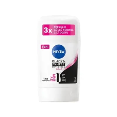 Nivea Black&White Invisible Clear Kadın Stick Deodorant