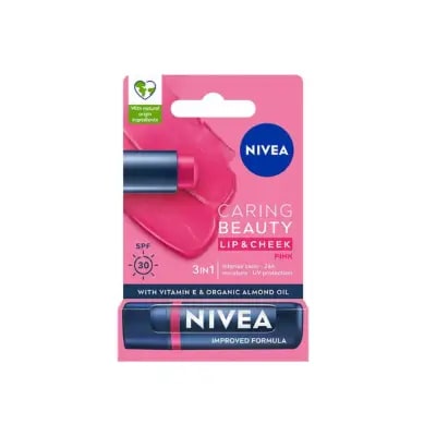 Nivea Caring Beauty SPF30 Dudak Bakım Kremi - Pink