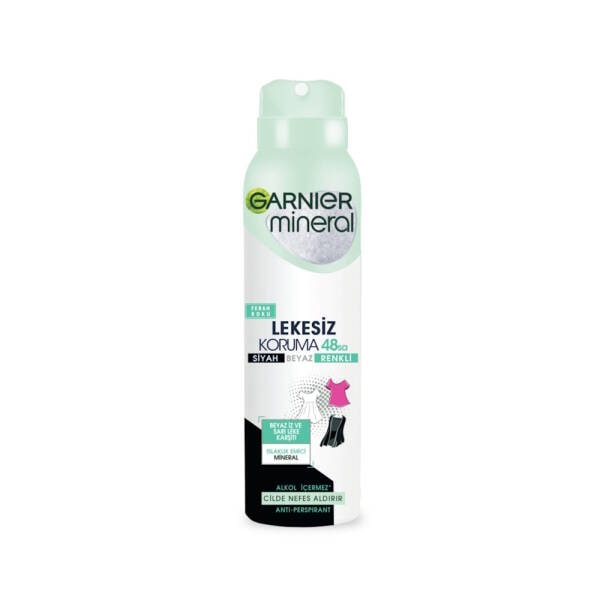 Garnier Mineral Lekesiz Koruma 48sa Beyaz Renkli Ferah Koku Deodorant