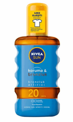 Nivea Sun Koruma&Bronzluk Arttırıcı Spf 20 Güneş Yağı