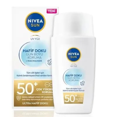 Nivea Sun Spf50+ Hafif Doku Güneş Koruyucu Krem