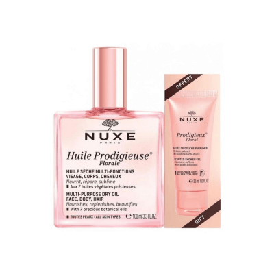 Nuxe Huile Prodigieuse Florale Çok Amaçlı Kuru Yağ + Duş Jeli