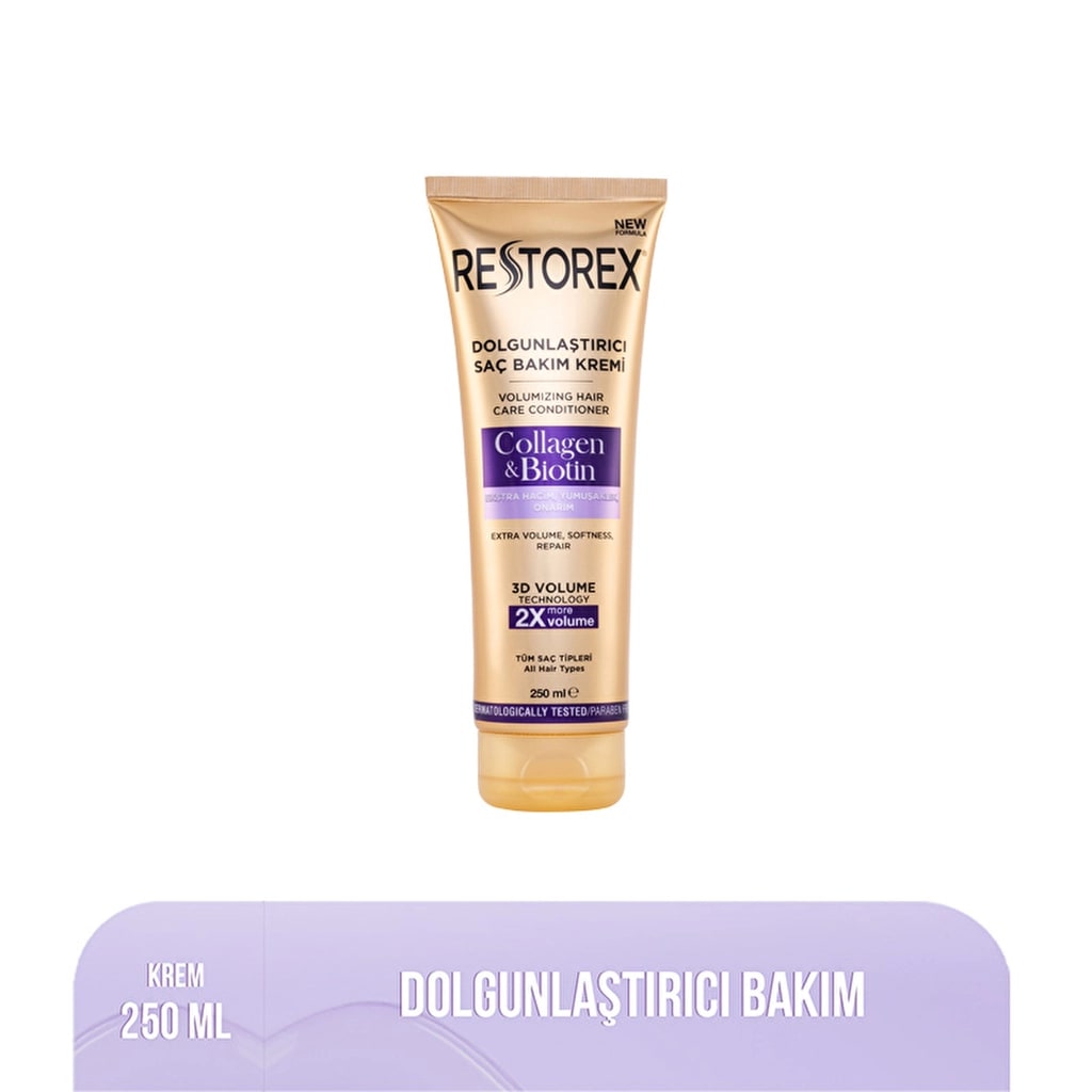 Restorex Kolajen & Biotin Dolgunlaştırıcı ve Onarıcı Saç Bakım Kremi