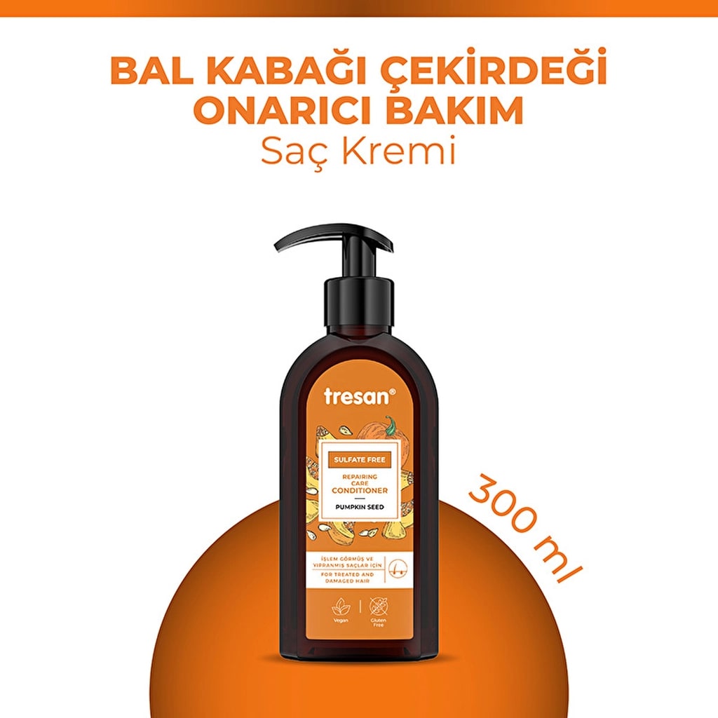 Tresan Bal Kabağı Çekirdeği Onarıcı Sülfatsız Bakım Saç Kremi