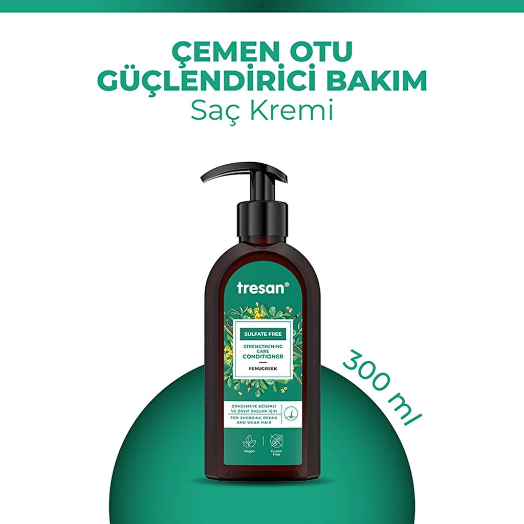 Tresan Çemen Otu Güçlendirici Sülfatsız Bakım Saç Kremi
