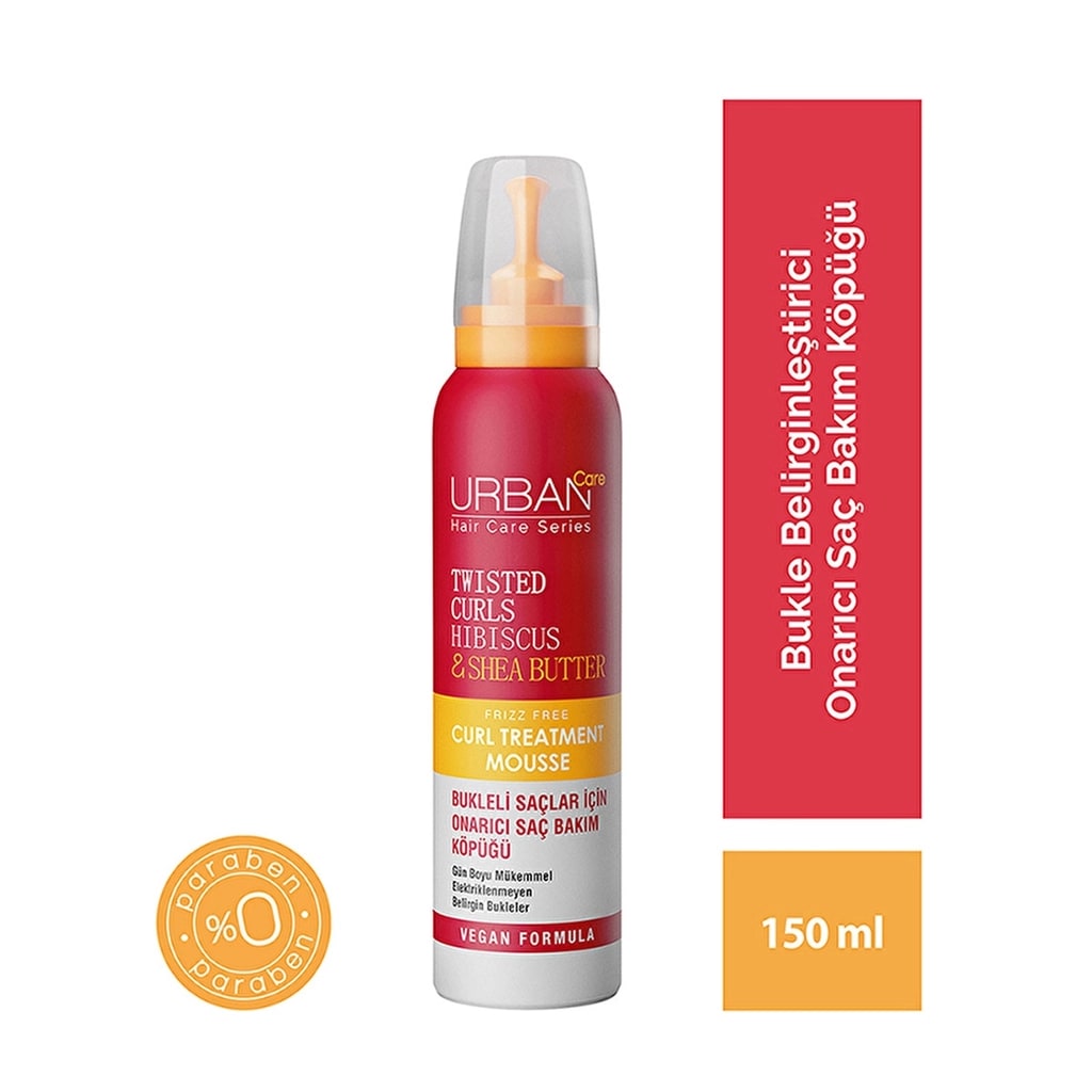 Urban Care Twisted Curls Hibiscus & Shea Butter Bukleli Saçlar İçin Onarıcı Saç Bakım Köpüğü