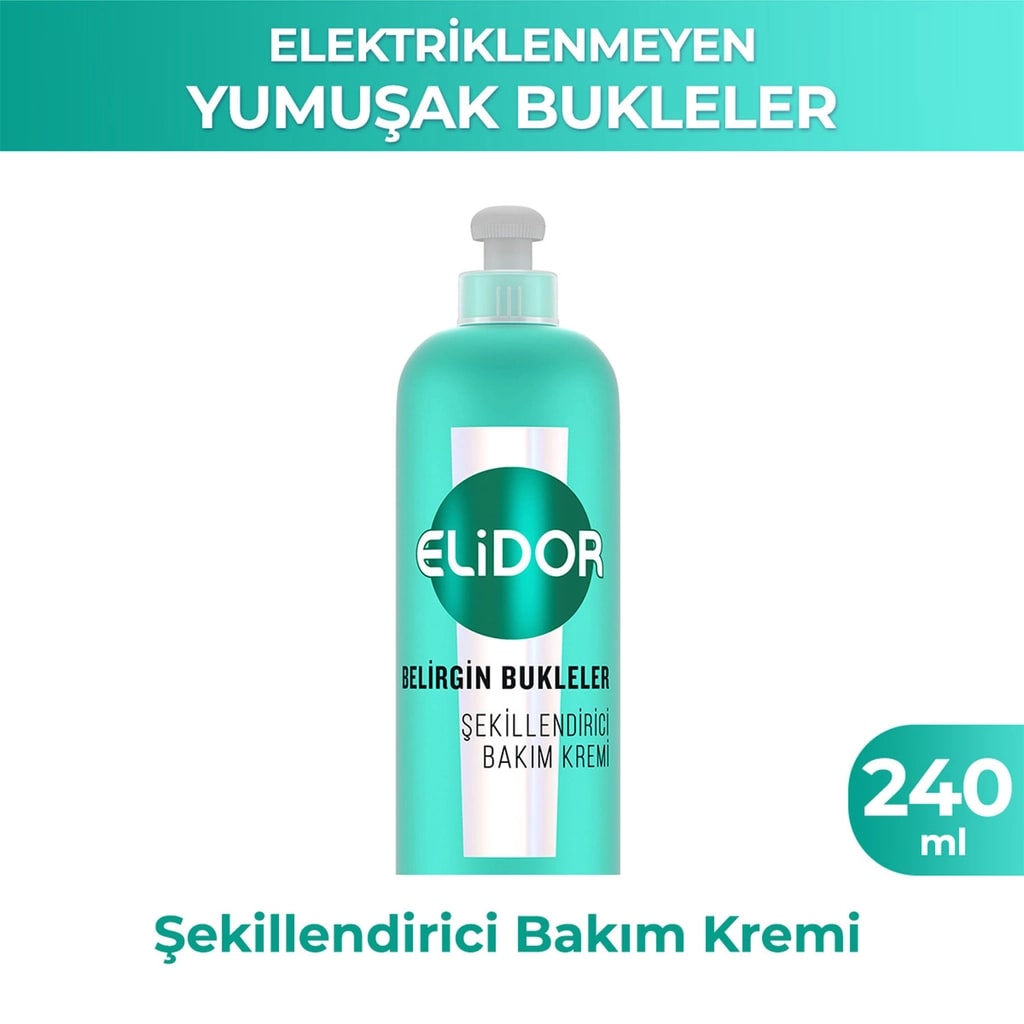 Elidor Belirgin Bukleler Şekillendirici Saç Bakım Kremi Dalgalı ve Kıvırcık Saçlar