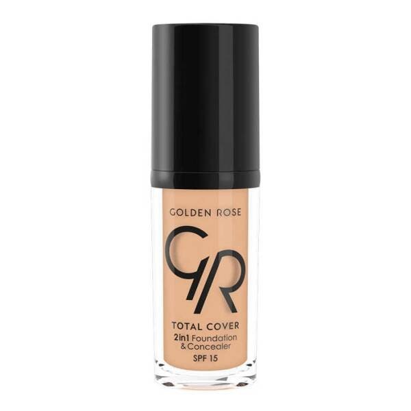 Golden Rose Total Cover 12 Light Beige 2 in 1 Foundation
