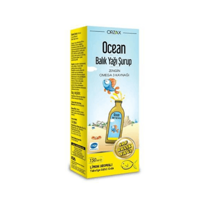 Orzax Omega 3 Limonlu Balık Yağı Şurubu
