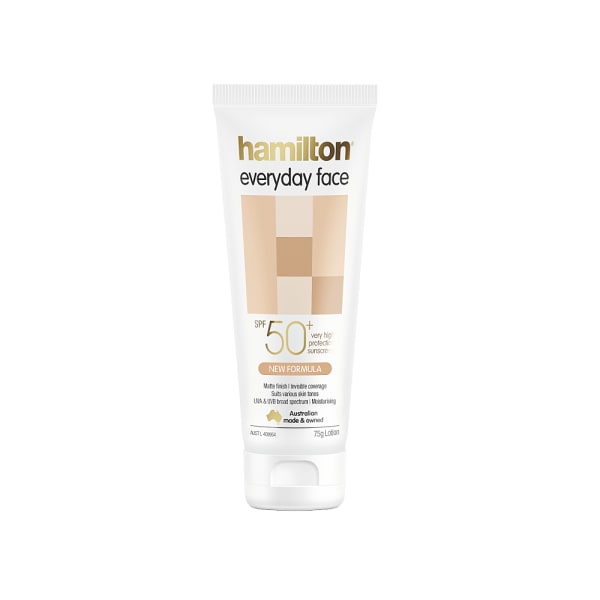 Hamilton Everyday Face SPF50+ Cream – Hassas ve Yağlanmaya Eğilimli Ciltler İçin Günlük Yüz Güneş Koruyucu Krem