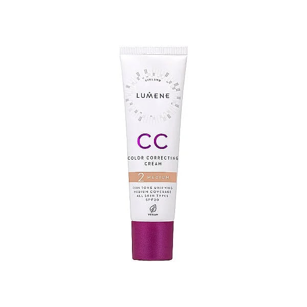 Lumene CC Cream Shade 2 Medium - 7 Etkili Renk Dengeleyici CC Krem SPF 20 Orta 30 ml