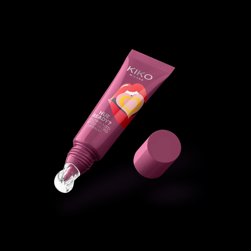 KIKO Milano Hue Ready? Colorglazed Peptide Lip Gloss Balm — 04 Berry Glazed