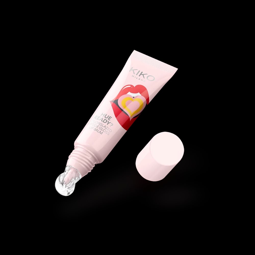 KIKO Milano Hue Ready? Colorglazed Peptide Lip Gloss Balm — 01 Gliterally obsessed