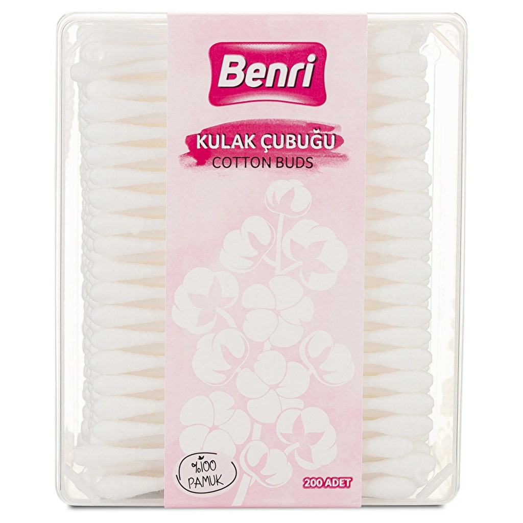 Benri Kulak Temizleme Çubuğu 200 Adet