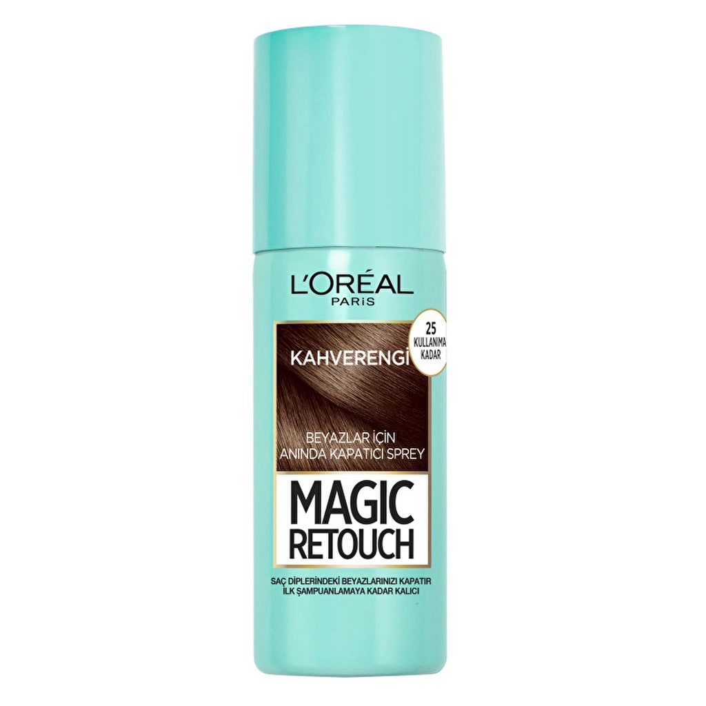 L'Oréal Paris Loreal Paris Magic Retouch Beyazlar İçin Anında Kapatıcı Sprey Kahverengi 75 ml